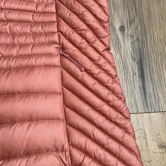 NEW Duluth Trading Co Down Right Tunic Vest Size Large Orange 650 Duck Down - Picture 6 of 9